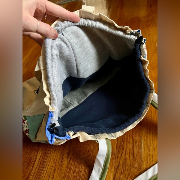 Convertible Tote Bag/backpack Drawstring Closure - Picture 8 of 16